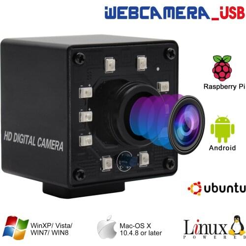 MJPEG 60fps 1920*1080 Fisheye Infrared Night Vision Camera 2MP OV4689 1.56mm Lens Wide Angle CMOS USB Surveillance Camera