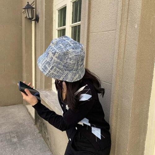 Fashion Denim Holes Vintage Cotton Hat Unisex Summer Foldable Bucket Hat Fishing Hip Hop Cap Mens For Fisherman Hat Women