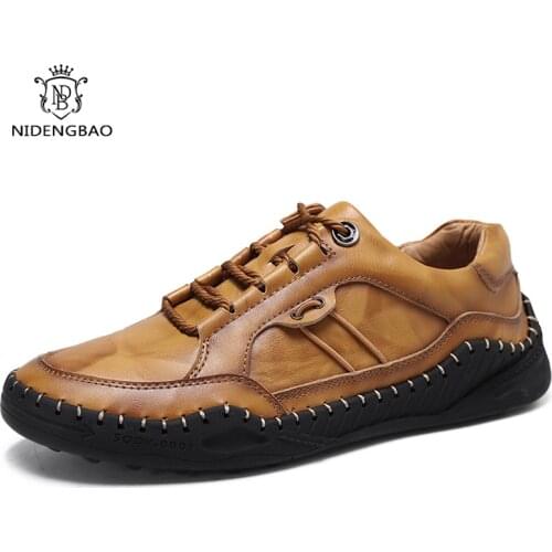 Men Casual Shoes Leather Fashion Men Sneakers Breathable Mens Shoes Lightweight Mens Loafers Flats Shoes Plus Size 38-48 кеды