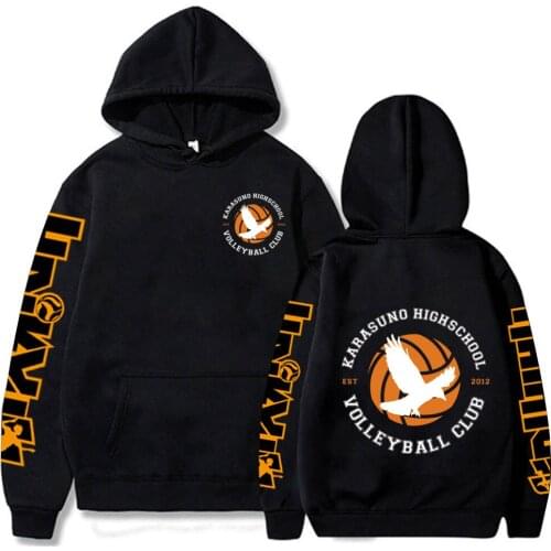 Anime Haikyuu Pullover Sudaderas Con Capucha Mens Long Sleeve Hip Hop Clothes