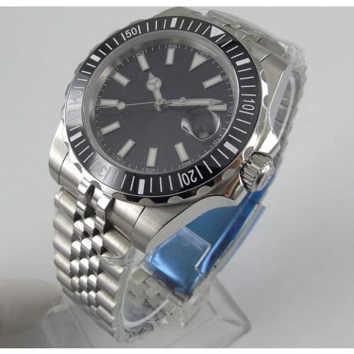2020 New Arrival 40mm Business Automatic Men Watch Sapphire Glass Stainless Steel Strap MIYOTA Movement