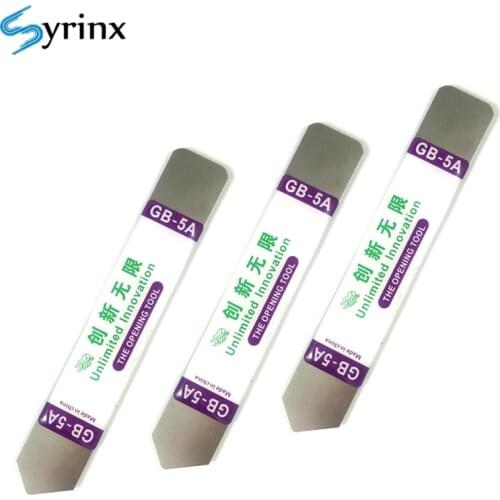 5 pcs LCD Screen Opening Tool Soft Thin Stainless Steel Pry Blade for iPhone Repair All Phone Touch Screen Repair Kit Pry Slice