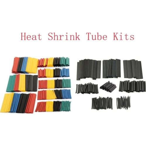 127pcs+164pcs Heat Shrink Tube Kit Shrinking Assorted Polyolefin Insulation Sleeving Heat Shrink Tubing Wire Cable Sets