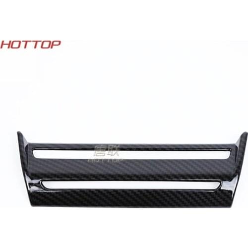 Car Interior ABS Plastic carbon fiber texture Stickers Water Cup Holder Panel Decoration Trim For Mazda3 Axela 2017 2018 Car