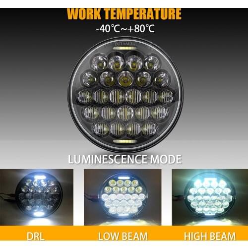 2019 New style Chrome 5.75 Inch LED Headlight 5 3/4" led DRL 50W motorbike headlights for Sportster 883 XL883 FXCW