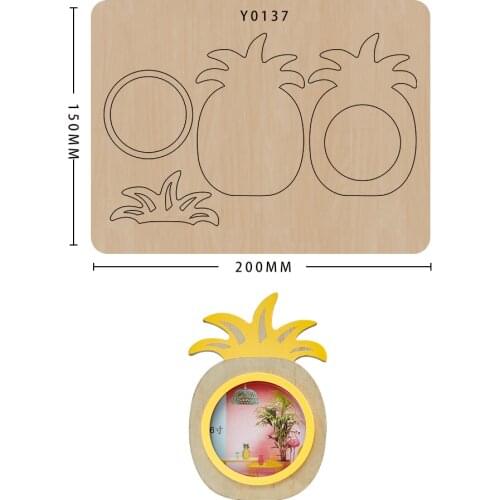 New Design Die Cut For 2021 Diy Pineapple Scrapbooking Avatar Frame Photo Frame Suitable For Sizzix Big Shot Machines