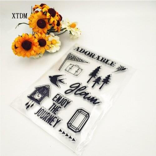 Hot sale adorable Transparent Clear Stamps / Silicone Seals Roller Stamp for DIY scrapbooking photo album/Card Making