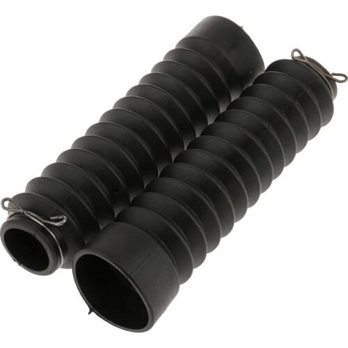 Pair Motorcycle Shocks Fork Cover Dust Gaiters Boots Rubber 210 x 45 x 30mm Strong Toughness Not easy to cause deformation