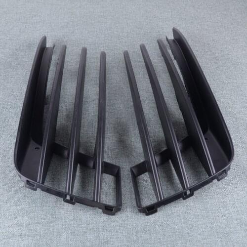 DWCX 1Pair Front Left Right Side Bumper Grille Mesh Bottom Fog Lamps Light Bezel Trim Panel Frame 5G0853666E fit for VW Golf GTI