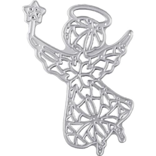Hollow Angel Metal Cutting Dies Stencil DIY Scrapbooking Album Paper Card Template Mold Embossing Decoration