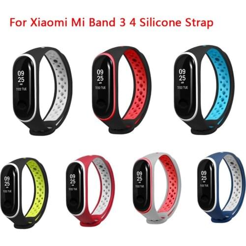For Xiaomi Mi Band 3 4 Strap For Mi Band 3/4 Strap Sport Silicone Watch Wristband replacement belt Bracelet for Miband 3 Strap