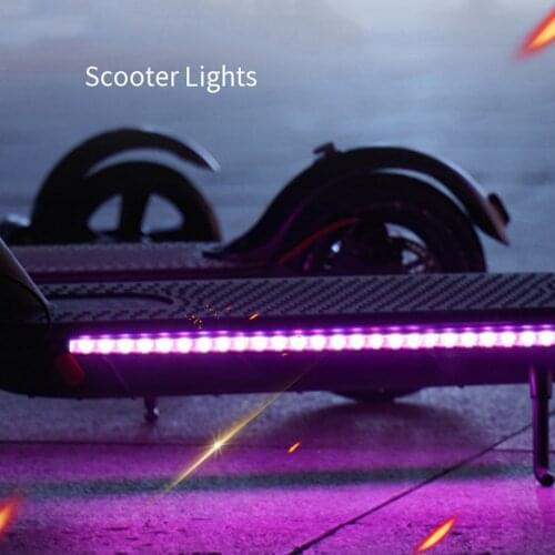 LED Strip Flashlight RGB Bar Lamp for Xiaomi M365 Accessories Electric Scooter Skateboard Safety Night Light Decorative Lights