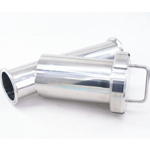 Pipe OD 89mm x Ferrule O/D 106mm Tri Clamp 20-150 Mesh 304 Stainless Steel Sanitary Y Type Strainer Filter Home Brew Wine