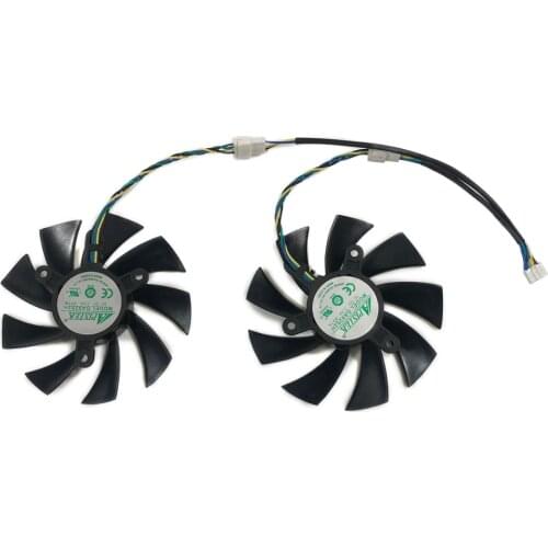 2 Pcs/Set PLA09215B12H GA92S2H GPU VGA Video Cooler Fan For ZOTAC GAMING GeForce RTX 2060 AMP/ Twin Fan Cards Replace CF9015H12S