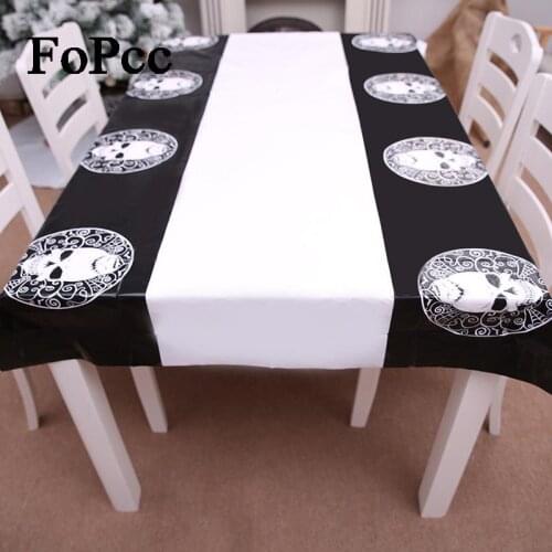 High Quality Halloween Decoration Hotel Table Cloth Waterproof PVC Tanning Rectangular Tablecloth Decoration Kitchen Home Decor