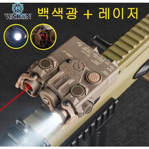 WADSN Tactical DBAL A2 Red Dot Laser Aiming Led Scout Light Hunting Gun DBAL PEQ Laser Torch Airsoft Weapon Light For Picatinny