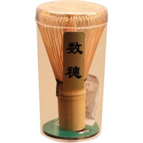 Japanese Ceremony Bamboo 64 Matcha Powder Whisk Green Tea Chasen Brush Tools Tea Sets Green Tea Set Accessories