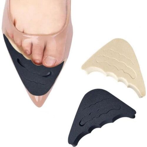 1 Pair Toe Plugs Ergonomic Design Adjustable EVA Non-Slip Heel Grip Liner Insert for High Heels