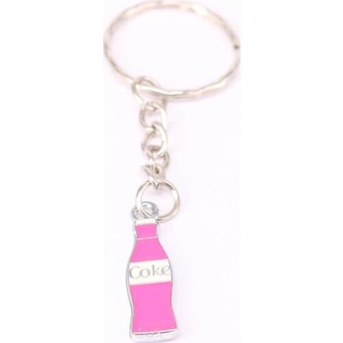 1Pcs bottle Charm Keychain For Keys Car Key Ring Souvenir Gifts Jewelry Accessories KC47