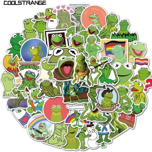 10/30/50Pcs Kermit Forg Cartoon Stickers For Car Luggage Bicycle Motorcycle Phone Laptop Phone Fridge Guitar Cool Funny Spoof