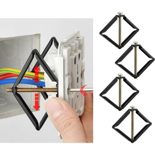4Pcs Wall Mount Switch Box Repair Tool 86mm Switch Cassette Repairer Support Rod Electrician Accessories