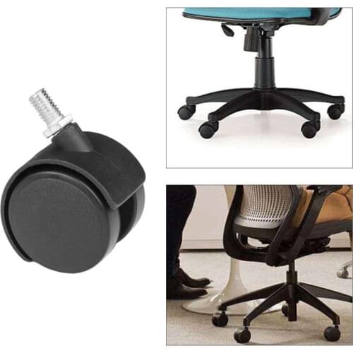 5pcs 1.5 inch Multifunctional Chair Caster Wheel Swivel Environmental Office Home Chair Replacement Protect Rubber Wooden Floor