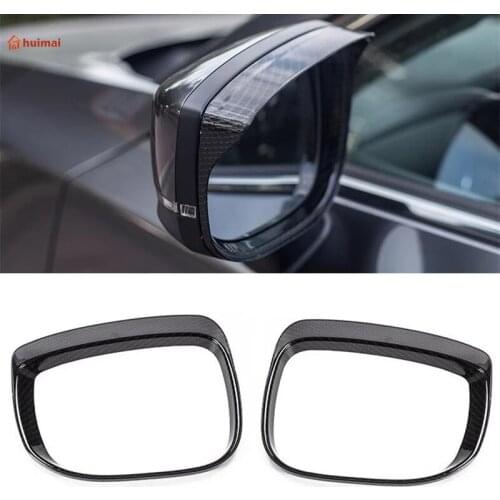 ABS Chrome For Mazda CX-30 2020 2021 accessories Car Side Door rearview mirror rain eyebrow Cover Trim Sticker car styling 2pcs