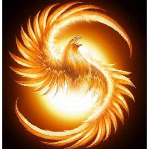 New 5D Diamond Painting Diy Diamond Embroidery Animals Square Diamond Mosaic Pasted Cross Stitch Craft Needlework Phoenix