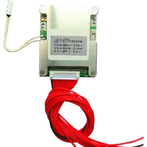 BMS 13S 48V 50A 18650 Li-ion Lithium Battery Pack Protection Equalizer Board PCB M19 20 dropship