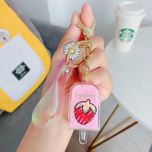 Keychain pendant couple car keychain fruit Daisy trend ins bag pendant female Dropshipping