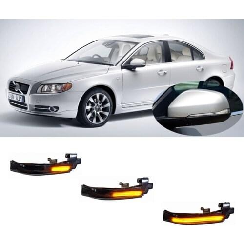 For Volvo S80 II AS MK2 2011 2012 2013 2014 2015 2016 2017 2018 Dynamic LED Blinker Indicator Mirror Turn Light Signal Repeater