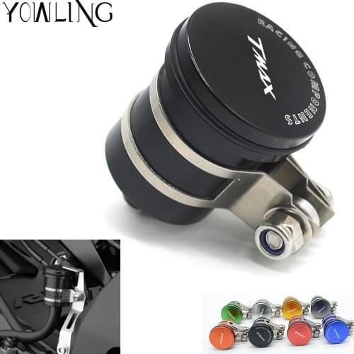 For Yamaha Tmax 530 500 T-MAX 530 TMAX530 Rear Brake Fluid Reservoir Connection Brake Fuel Hose Bracket Tank Oil Fluid Cup Cover