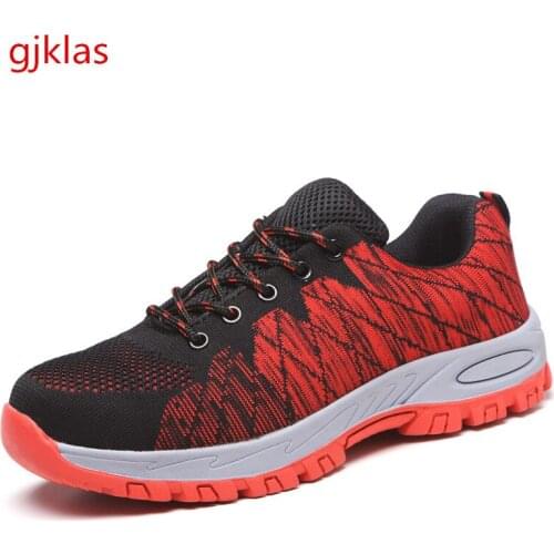 Breathable Safety Shoes Steel Toes Protective Working Shoes Man Construction Site Anti-hit Anti-puncture Safety Boots Sneakers