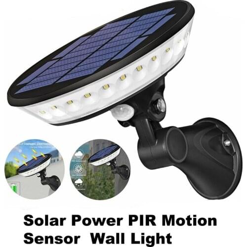 Dreamburgh Solar Wall Light Outdoors Solar Garden Light Waterproof Motion Sensor Wall Lamp Spotlights Emergency Street Lamp