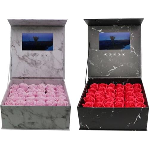 Custom Production Many Colors Hardcover Video Box Blank 7inch Universal Greeting Cards 2gb for Advertising and Gifts