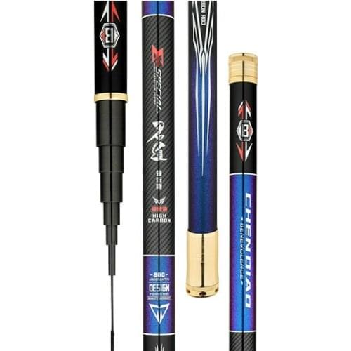 Carbon Fishing Rod 8/9/10/11/12/13m Taiwan Fish Olta Super Light Super Hard 19/28 Tonalty Long Sections Hand Poles Fishing Pesca