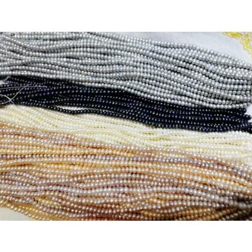 Loose beads freshwater pearl roundel 7-8mm white/pink/purple/black 14" for DIY jewelry making FPPJ wholesale beads nature