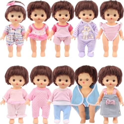 Doll Clothes Cartoon Pajamas Fit 25Cm Mellchan Baby Nenuco Doll Hermanita Baby For Doll Outdoor&Daily Wear To Our Generation