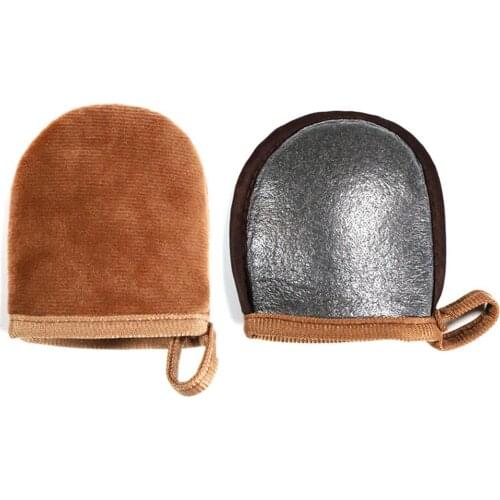 3PCS/Set Self Tanning Mitt Applicator Kit Exfoliating Glove Body Lotion Applicator Rubbing Strip Kit