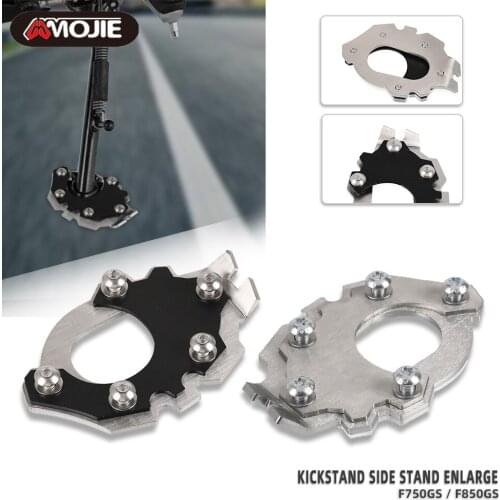 Motorcycle Kickstand Side Stand Extension Pad Plate Cover For BMW F 850 GS F850GS F750GS F850 GS F 750 GS 2018 2019 2020 2021