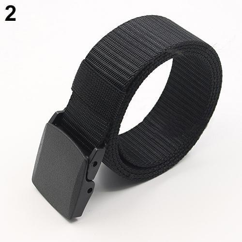 Canvas Belt for Men Women Waist Belt 2020 Outdoor Travel Tactical Military Sport Nylon Buckle Casual Black Belts Waistband 112cm