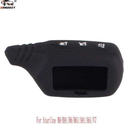 DANDKEY Silicone Case Cover For The Original Starline B9 / B91 / B6 / B61 / A91 / A61 / V7 LCD Car Remote Alarm Key Shell Case