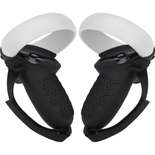 Silicone Grip Cover Protector Case with Knuckle Straps for Oculus Quest 2 Grip VR Controller Accessories