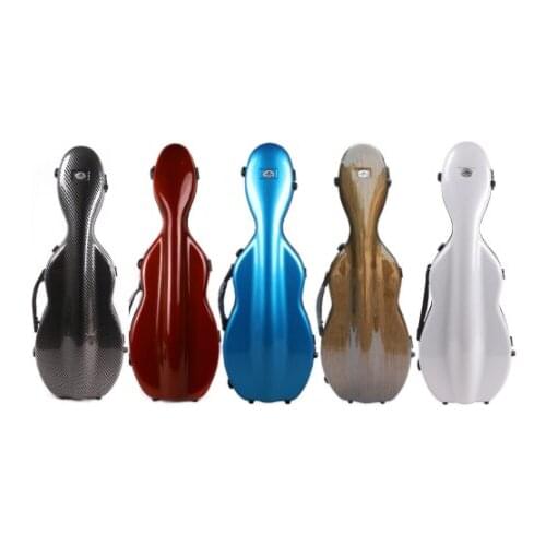 Blue Carbon fiber violin 4/4 size case skin Strong light Durable black color white color violin bag
