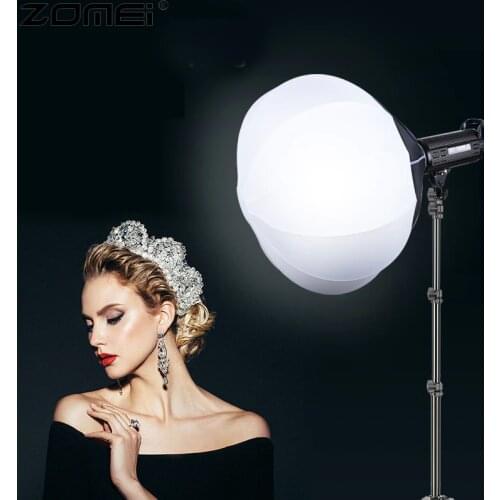 Zomei 65cm Collapsible Sphere Softbox Paper Lantern Ball Shape Globe Diffuser w/ Bowens Mount for Studio Flash Strobe