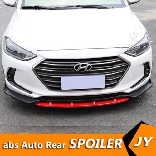 For Elantra Body kit spoiler 2016-2018 For Hyundai Elantra SC ABS Rear lip rear spoiler front Bumper Diffuser Bumpers Protector