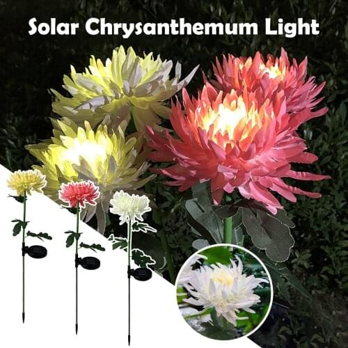 Flower Solar Light LED Outdoor Garden Path Waterproof Landscape Lawn Lamp Simulation Flower Lawn Light Plug-In Garden Lands #40