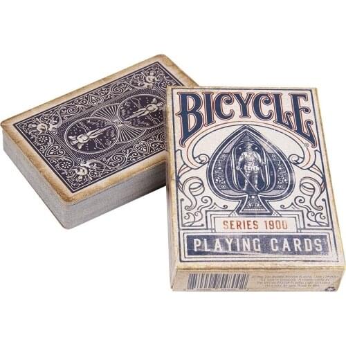 Bicycle 1900 Series Playing Cards Marked Ellusionist Vintage Deck USPCC Poker Magic Card Games Magic Tricks Props for Magician