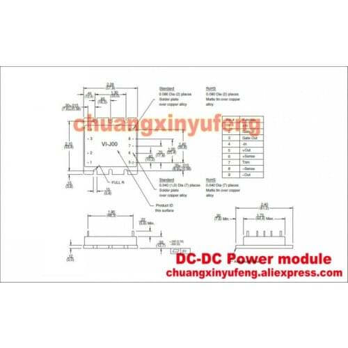 VI-J64-EZ DC 300V-48V 25W0.52A