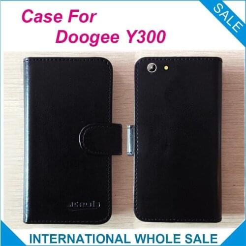 Factory price Hot! 2016 Y300 Case Doogee Phone, ,6 Colors High Quality Leather Exclusive Cover For Doogee Y300 tracking number